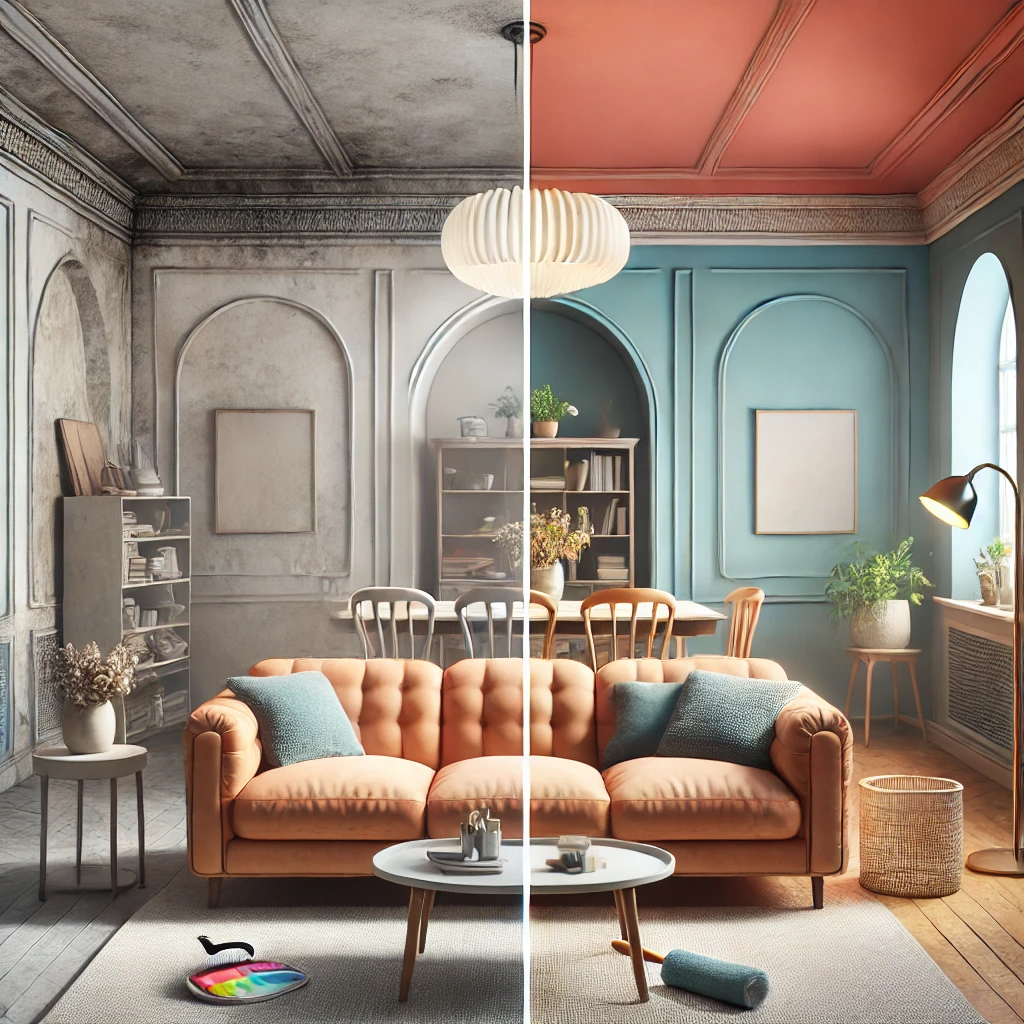 before and after interior paint jobs